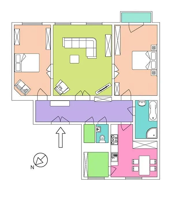 Large And Modern Apartment In The Heart Of 프라하